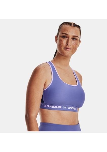 Kadın Armour® Mid Çapraz Sırtlı Spor Sütyeni 1361034-468