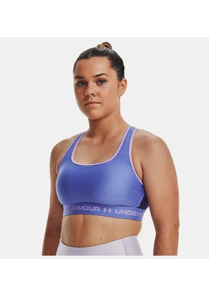 Kadın Armour® Mid Çapraz Sırtlı Spor Sütyeni 1361034-468
