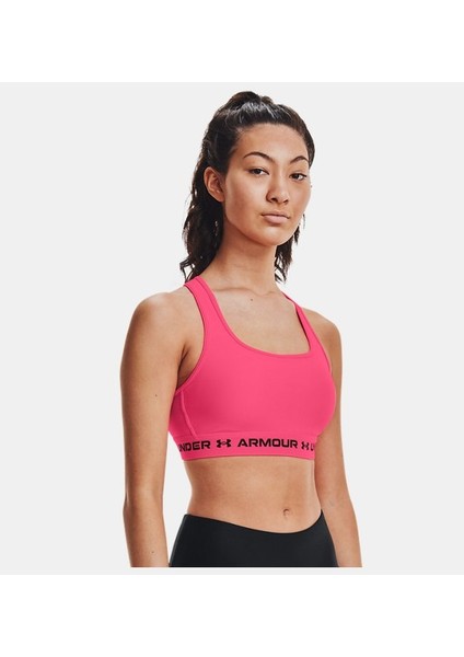Kadın Armour® Mid Çapraz Sırtlı Spor Sütyeni 1361034-653