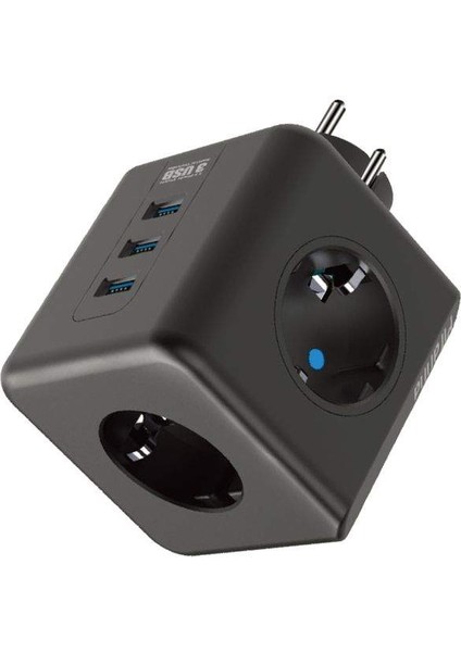 3 Priz 3 x usb 10a 2500w Termal Akım Korumalı Priz Tgftr09 fiyatları