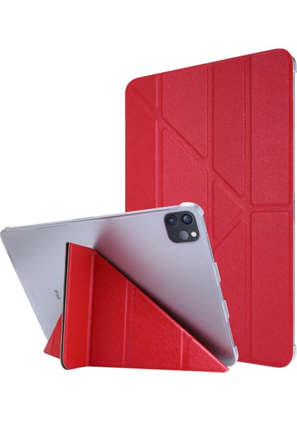 iPad Pro 11 2018 İçin Deri Kılıf Kırmızı (Yurt Dışından)