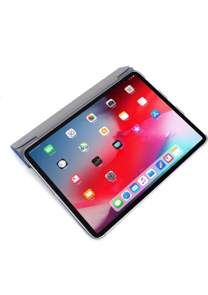 iPad Pro 11 2018 İçin Deri Kılıf Gümüş (Yurt Dışından)