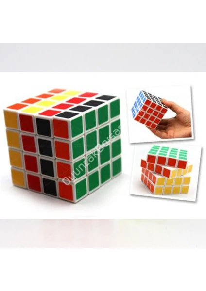 LRS Store Yapışkansız 4x4 Rubik Küp 4lü Zeka Küpü 4X4X4