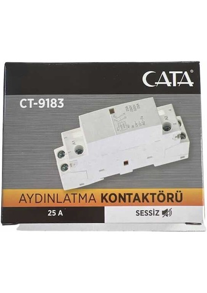 25A Sessiz Aydınlatma Kontaktörü CT-9183