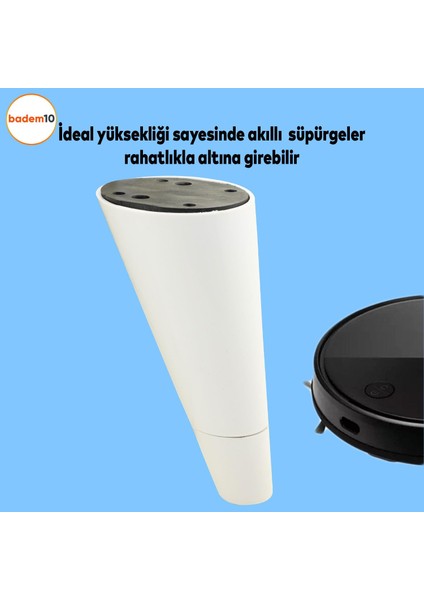 Konik 12 Cm Beyaz Mobilya Kanepe Tv Ünitesi Komidin Komodin Berjer Koltuk Ayağı Ayakları fiyatları