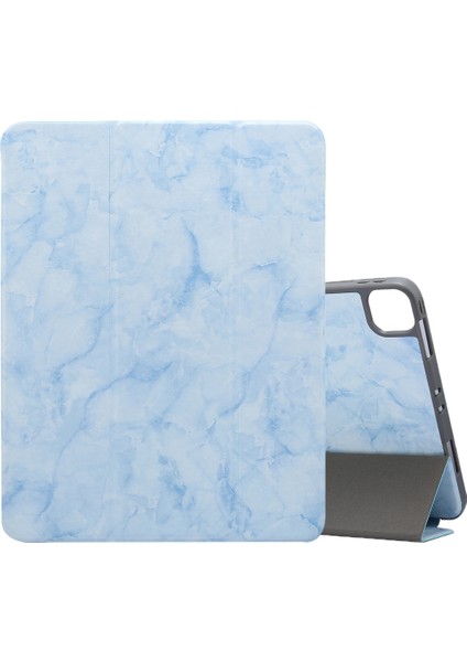 iPad Pro 11 2018 İçin Deri Kılıf Mavi (Yurt Dışından) fiyatları