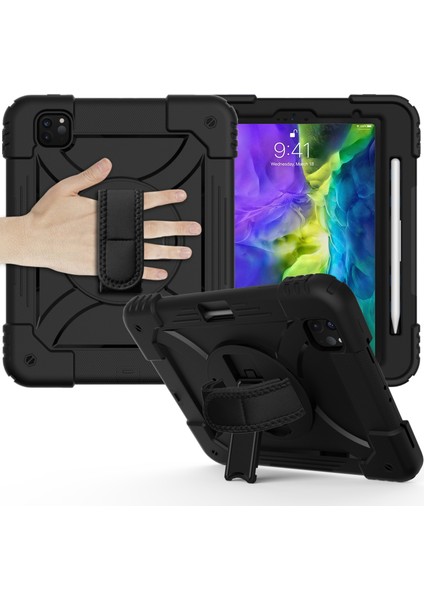 iPad Pro 11 inç 2020 Siyah İçin Zor Kılıf (Yurt Dışından)