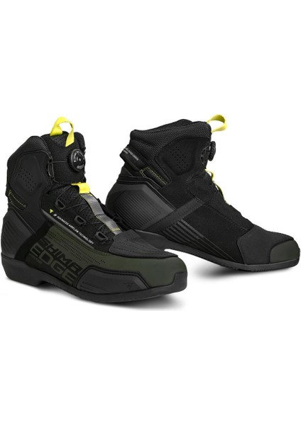 Shima Edge Vent Korumalı Haki Yazlık Motosiklet Botu Nefes Alabilir Yapı ile Güvenli Sürüş