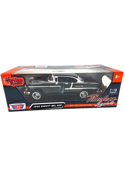 Koleksiyonerler Için 1955 Model Chevy Bel Air 1:18 Ölçek