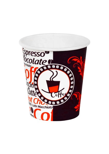 8 Oz Tutamaçlı Karton Bardak Latte Kahve Kağıt Bardak Sleeve 250 ml 150'li fırsatları