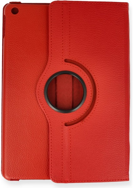 Happycase iPad 10.2 (7.nesil) Kılıf 360 Tablet Dönerli  Kılıf - Kırmızı