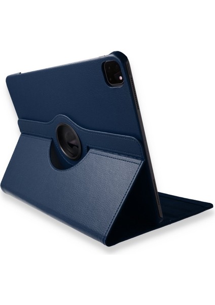 Happycase iPad Pro 11 (2018) Kılıf 360 Tablet Dönerli  Kılıf - Lacivert