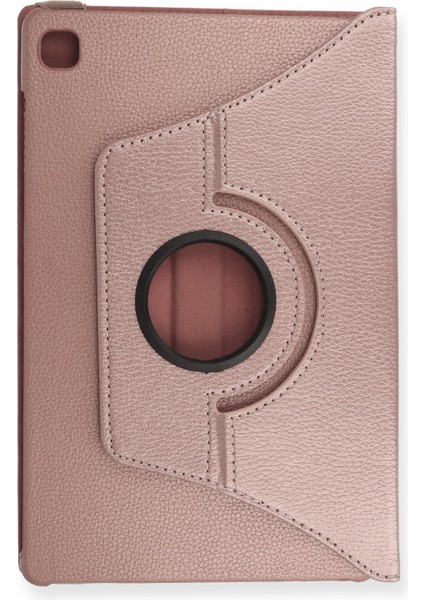 Samsung Galaxy T500 Tab A7 10.4 Kılıf 360 Tablet Dönerli Kılıf - Rose Gold