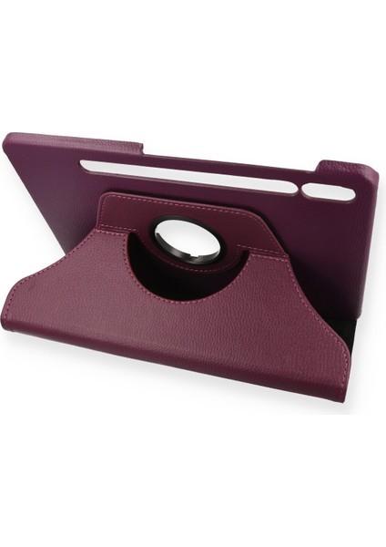 Samsung Galaxy T860 Tab S6 10.5 Kılıf 360 Tablet Dönerli Kılıf - Mürdüm