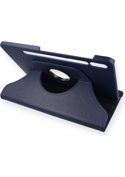 Samsung Galaxy T870 Tab S7 11 Kılıf 360 Tablet Dönerli Kılıf - Lacivert