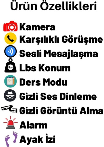 Q19 Akıllı Çocuk Takip Saati Sim Kartlı Arama, Kameralı, Gizli Dinleme Özellikli indirimleri