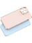 Case 4U Apple iPhone 14 Pro Max Kılıf Kamera Korumalı Yumuşak Pastel Altın Kenar Bark Kapak Rose Gold 3