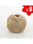 Jut Dekoratif 8 Top – 100 Metre 100 Gram Çuval Hasır Halat Ipi (8 Adet) 1