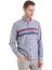 Bordo Comfort Fit Desenli Pamuklu Uzun Kol Spor Gömlek 2