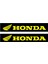 Honda Motorcu Boru Sticker Set Sarı 1