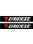 Dainese Motorcu Boru Sticker Set Kırmızı Beyaz 1