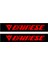 Dainese Motorcu Boru Sticker Set Kırmızı 1