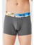 U.S. Polo Assn. Erkek Saks - Antrasit Melanj - Turuncu 3'lü Boxer 80434 3