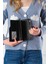 Siyah Mini Boy 3 Bölmeli Kadın Çapraz Omuz Çantası ve Cüzdan Kombini 23X16CM MDS2101-09 5