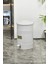 Pedallı Metal Galvaniz Mutfak Banyo Kapaklı Çöp Kovası 30 Lt Beyaz 2