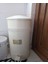 Pedallı Metal Galvaniz Mutfak Banyo Kapaklı Çöp Kovası 16 Lt Krem 3