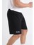 Düz Siyah Antrenman - Spor Şort - Ddant-Sort 1