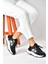 Siyah Kumaş Kalın Tabanlı Spor Ayakkabı Sneakers P973516904 2