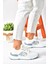 Beyaz Kumaş Kalın Tabanlı Spor Ayakkabı Sneakers P973516904 1