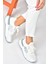 Beyaz Kumaş Kalın Tabanlı Spor Ayakkabı Sneakers P973516904 2