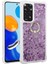 Xiaomi Redmi Note 11 Pro 5g Kılıf Sıvılı Simli Pullu Yüzüklü Standlı Lüx Silikon 1