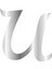 Pleksi Çubuksuz Alfabe 6 cm Gümüş - U 1