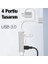 Type-C + USB Girişli 4in1 Çevirici Adaptör, 3x USB 3.0 Çevirici Hub Tak Çalıştır Adaptör 2