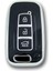 Hyundai 10-13 IX35 Tucson Smart 3 Buton Siyah-Gümüş Oto Anahtar Kumanda Kabı Kılıfı Oto Anahtarlık 2