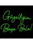 Güzelliğim Başa Bela Yazılı Neon LED Tabela Dekoratif Aydınlatma(50 x 32 Cm) 2