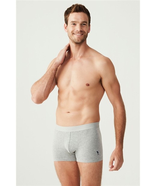 U.S. Polo Assn. Erkek Siyah 3'lü Boxer 80173 görsel 7