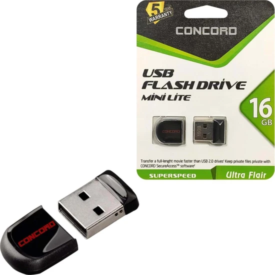 Concord USB Flash Bellek 16GB Mini Lite C-UML16