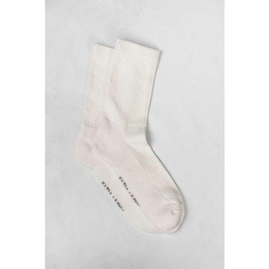 Katia&Bony 3'lü Paket Pamuklu Spor Çorap Beyaz/beyaz/beyaz