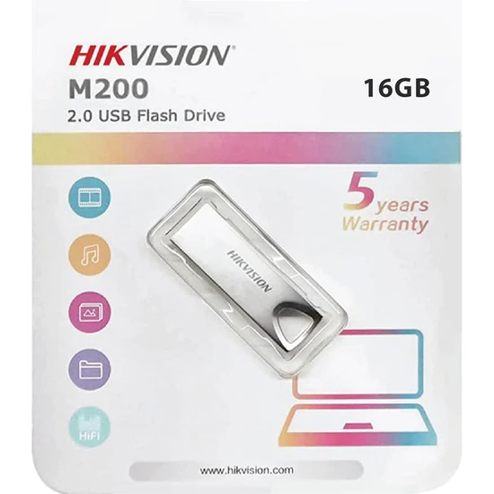 Hikvision 16GB Usb2.0 HS-USB-M200-16G Flash Bellek