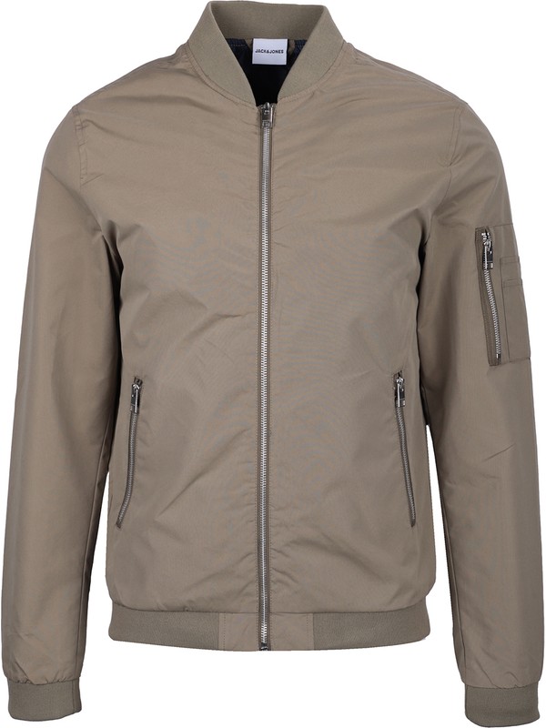 JACK & JONES Herren Bomberjacke Jjerush – Regular Fit, Aus Polyester, Mit Reißverschluss, Fronttaschen, Plus Size