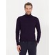 Pierre Cardin Erkek Mor Slim Fit Basic Triko Kazak 50257302-VR038