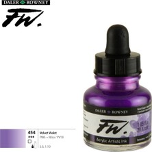 Daler Rowney Likit Akrilik Pistole Mürekkebi Fw Ink 29.5ml 454 Velvet Violet