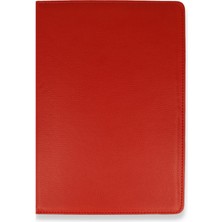 Happycase iPad 10.2 (7.nesil) Kılıf 360 Tablet Dönerli  Kılıf - Kırmızı