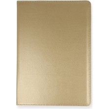 Happycase iPad 10.2 (7.nesil) Kılıf 360 Tablet Dönerli  Kılıf - Gold