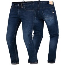 Shima Devon Denim Korumalı Motosiklet Pantolonu (Koyu Mavi)