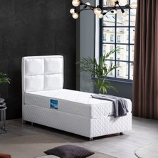 Setay Grand İkili Set Tek Kişilik Baza Başlık - Beyaz